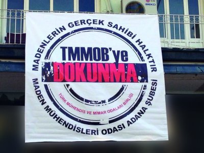 TMMOB DOKUNMA PANKARTI (30/12/2014)
