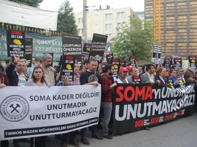 Soma Faciasının ikinci yıldönümünde Anma ve Basın Açıklaması Yapıldı