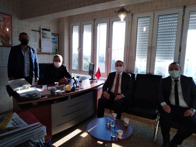 ASAT Antalya Su ve Atık Su idaresi Genel Müdürü İbrahim Kurt ve Genel Müdür yardımcısı Ümit Daban odamızı ziyaret etti