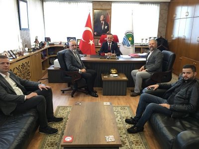 Zonguldak Belediye Başkanı Dr. Selim ALAN Makamında ziyaret edildi