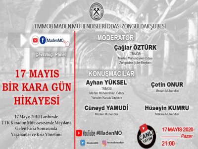 "17 MAYIS BİR KARA GÜN HİKAYESİ" 
ÇEVRİMİÇİ PANEL
(YOUTUBE)