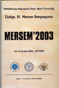 63 TÜRKİYE IV.MERMER SEMPOZYUMU MERSEM '2003